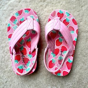 CAT & JACK Toddler Flip Flops Size M 7/8 Pink